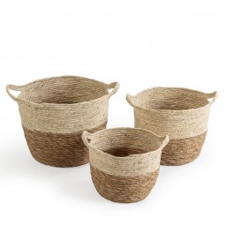Set de 3 cestas de fibras...