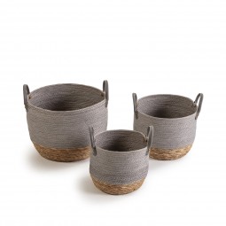 Set de 3 cestas de fibras...