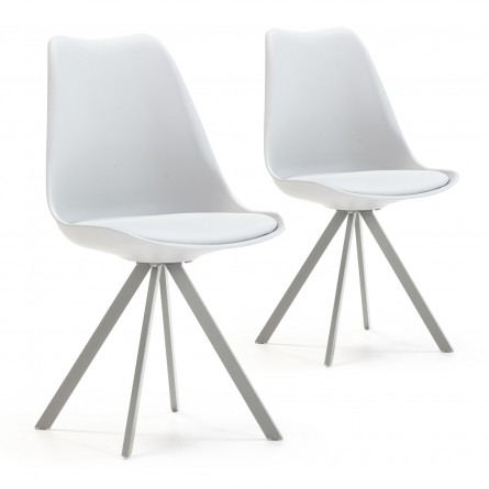 Pack 2 Sillas Cross Gris